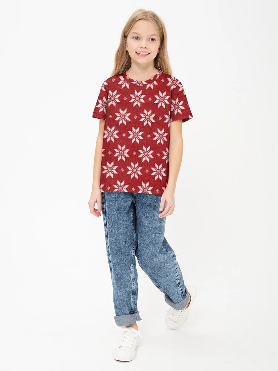 Children's cotton T-shirt (for girls. Copy)