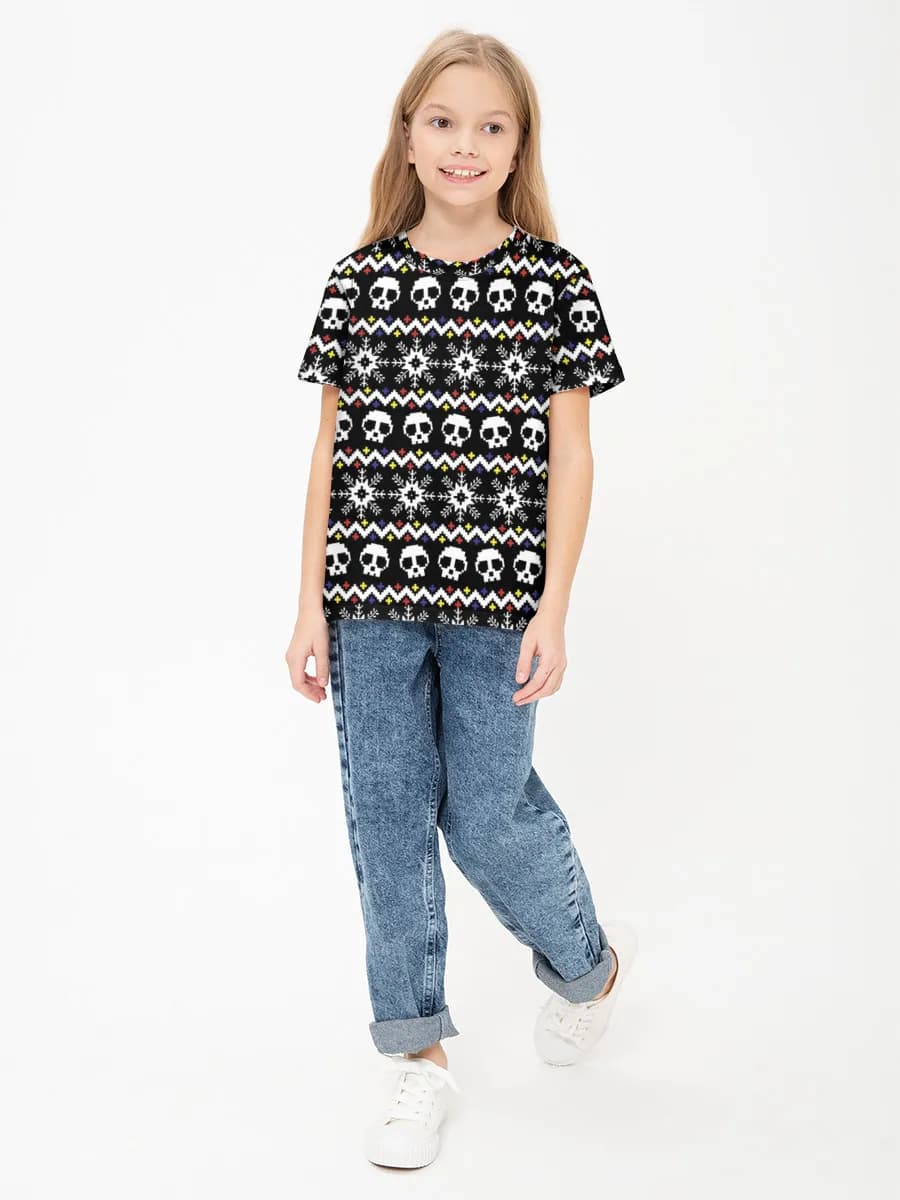 Children's cotton T-shirt (for girls. Copy)