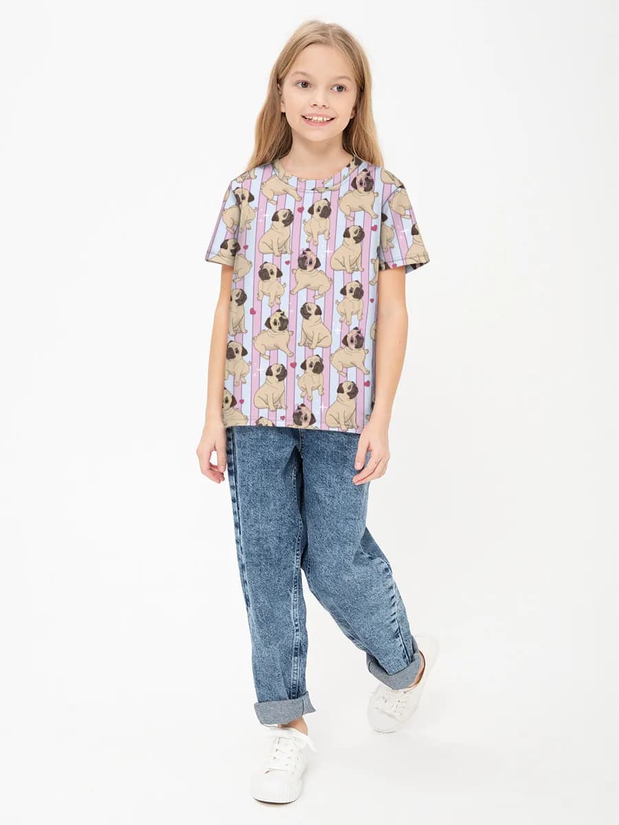 Children's cotton T-shirt (for girls. Copy)