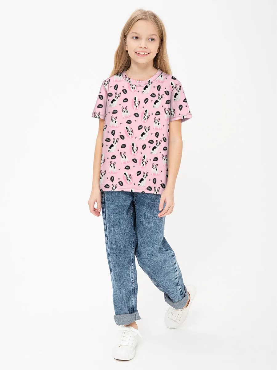 Children's cotton T-shirt (for girls. Copy)