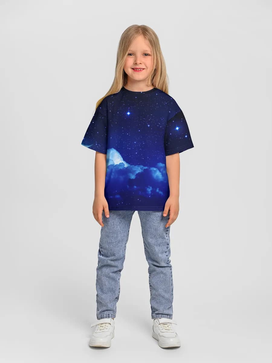 Crescent Moon Starry Sky