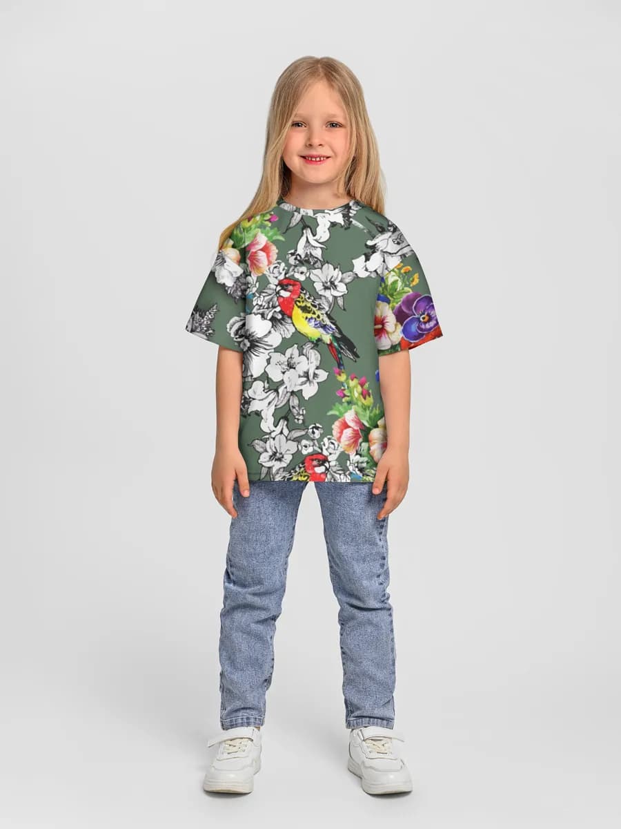 Colorful Birds And Blooms