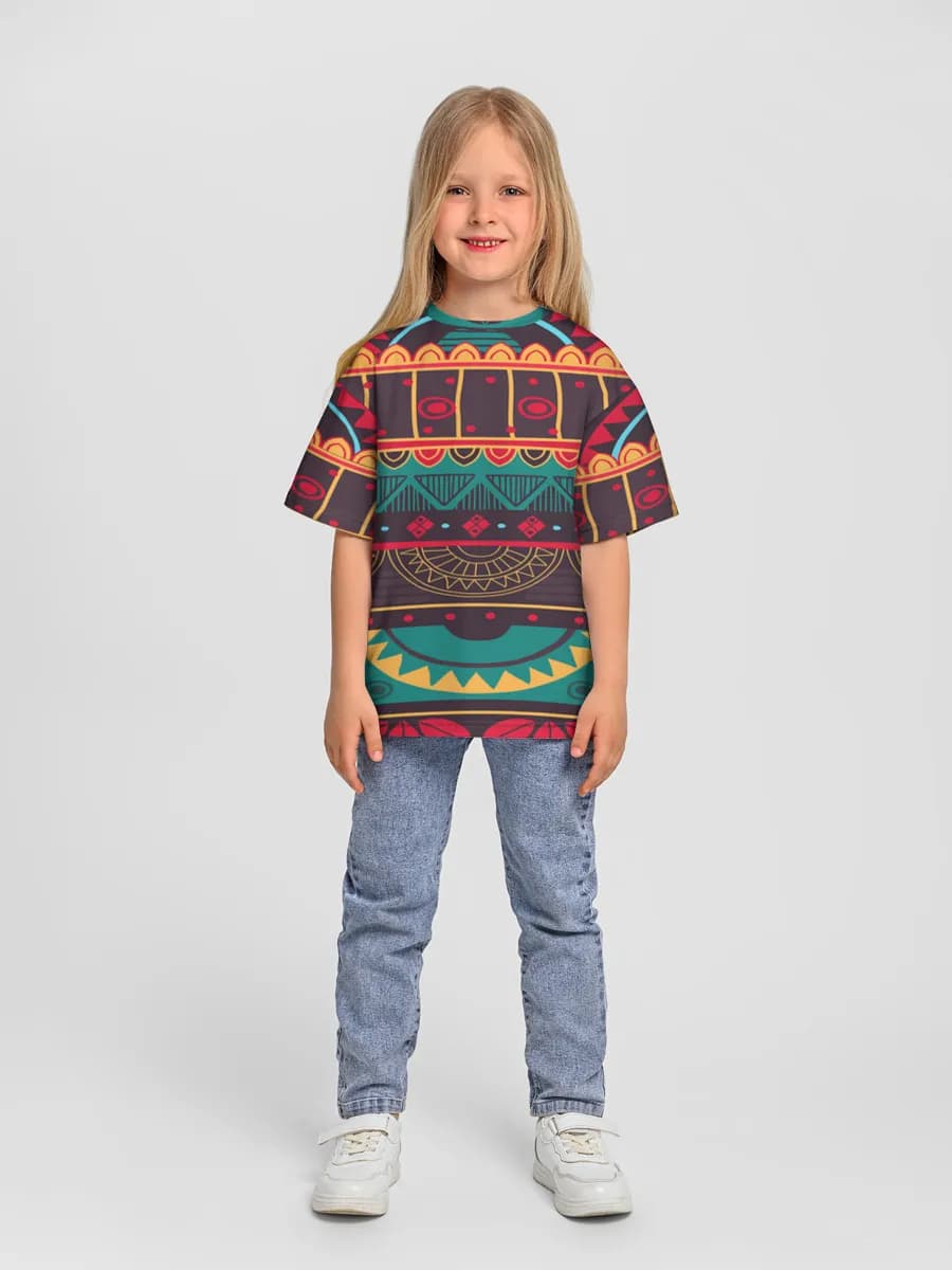 Boho Tribal Geometric Stripes