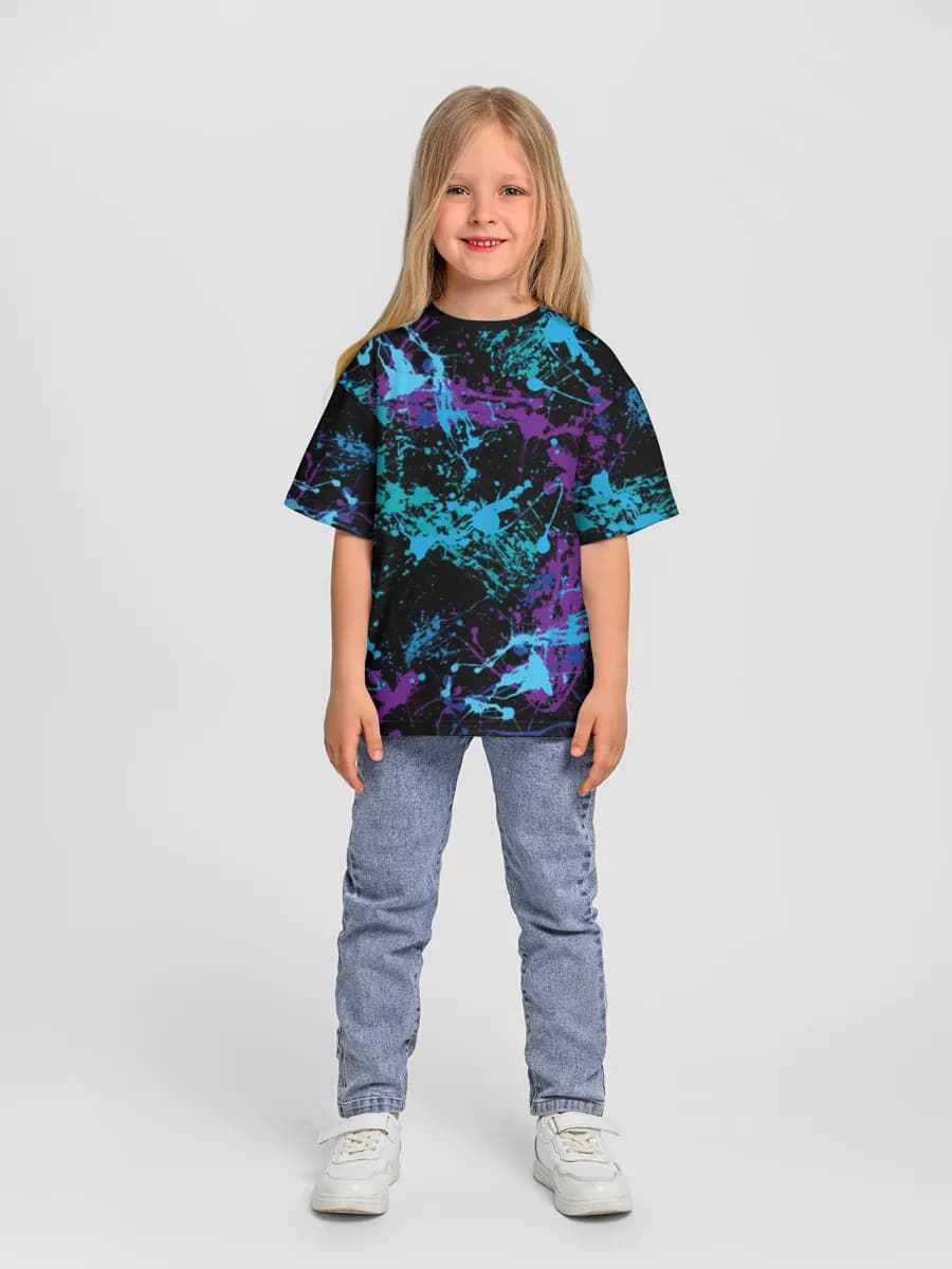 Neon Paint Splatter