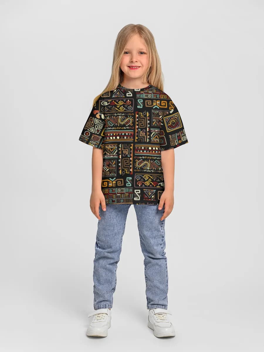 Aztec Tribal Geometric Motifs