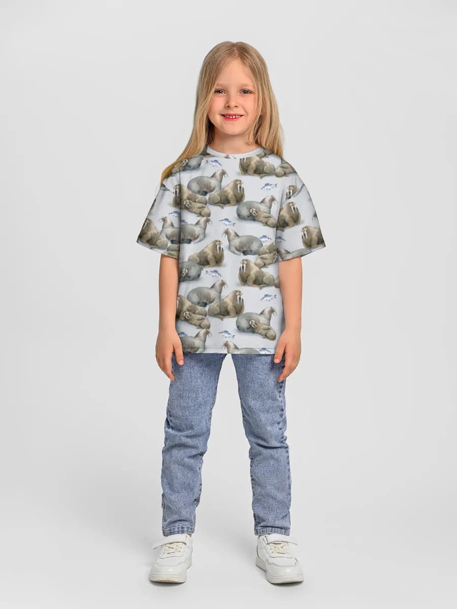 Walrus Colony Illustration