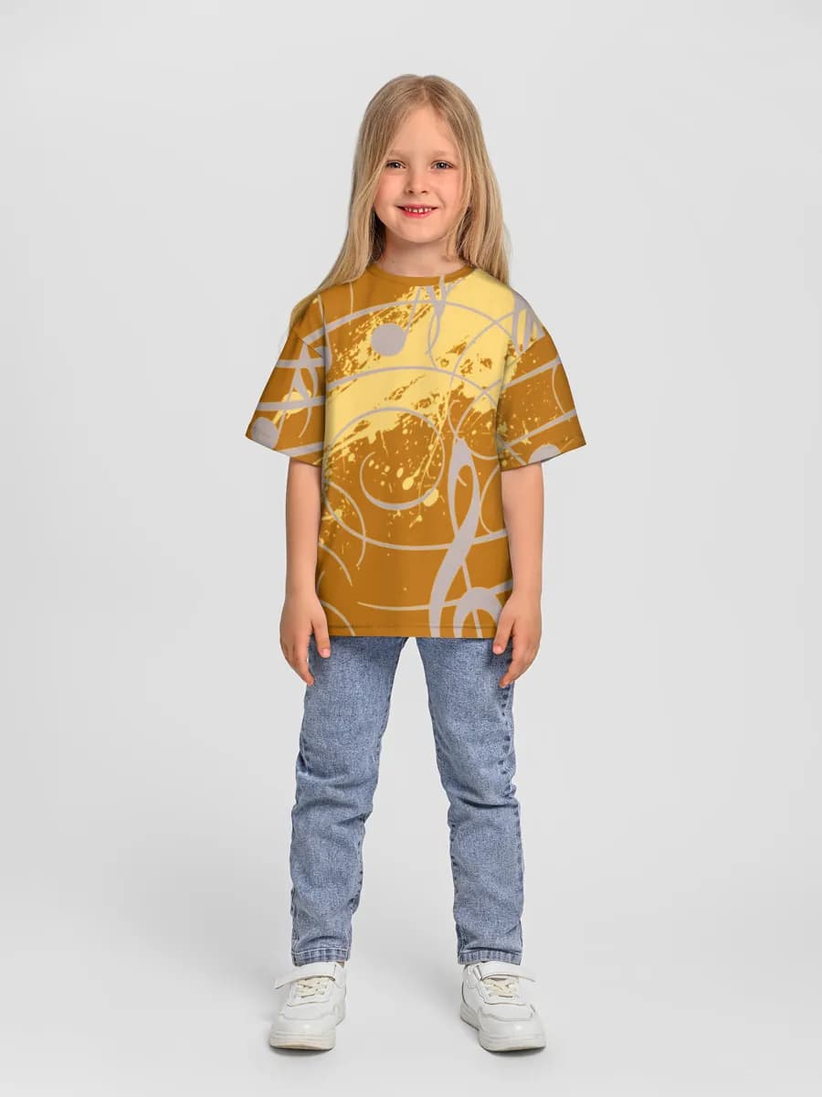 Abstract Musical Notes Splash