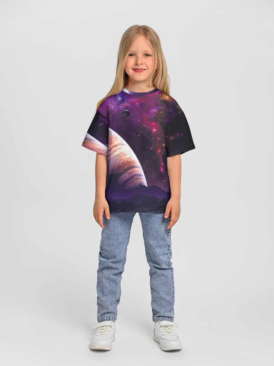 Violet Nebula Planetscape
