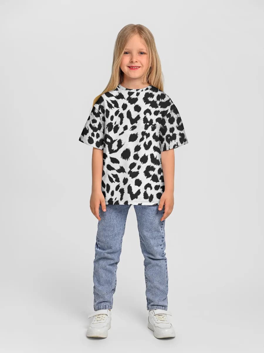 Black And White Leopard Print