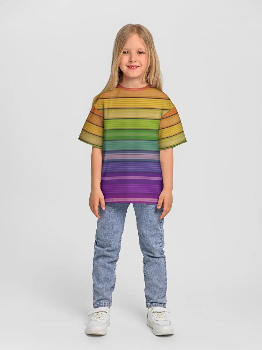 Rainbow Serape Stripes