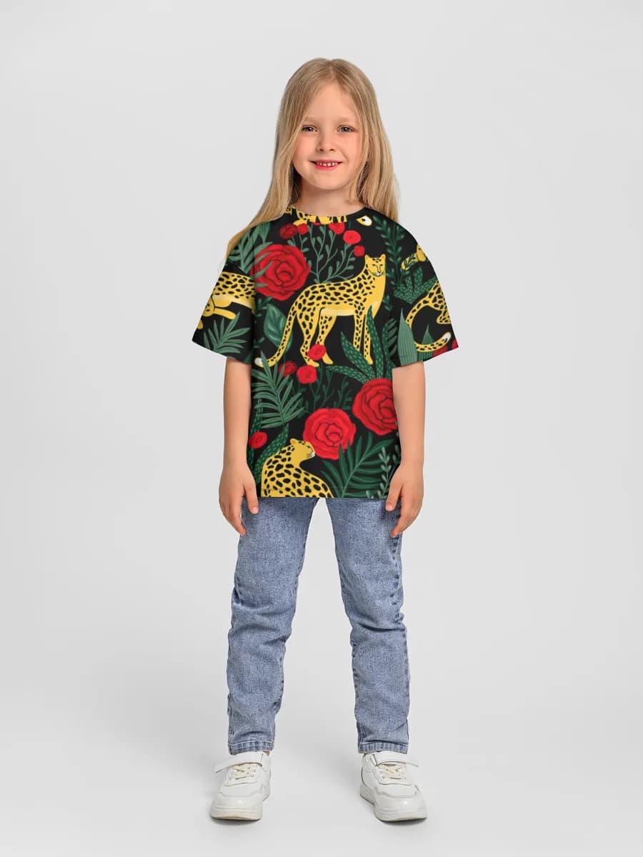 Leopards And Red Roses