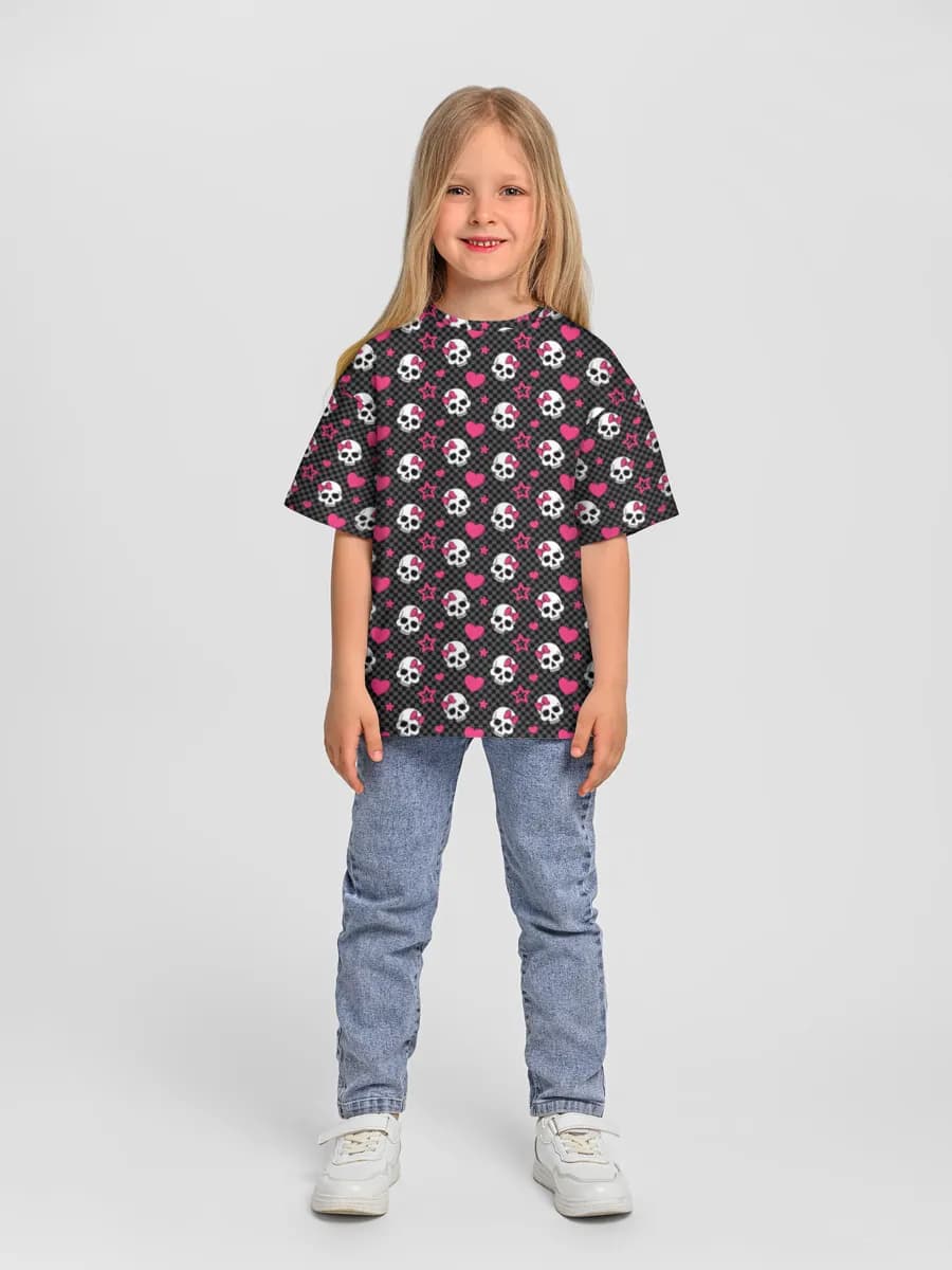 Kawaii Skulls And Hearts
