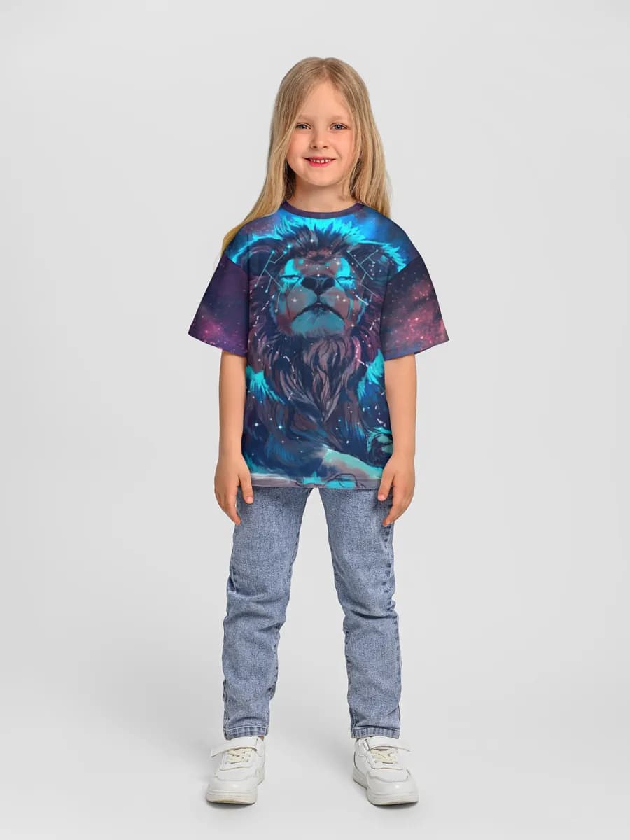Cosmic Neon Lion