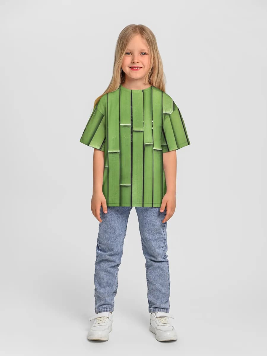 Green Bamboo Stalks