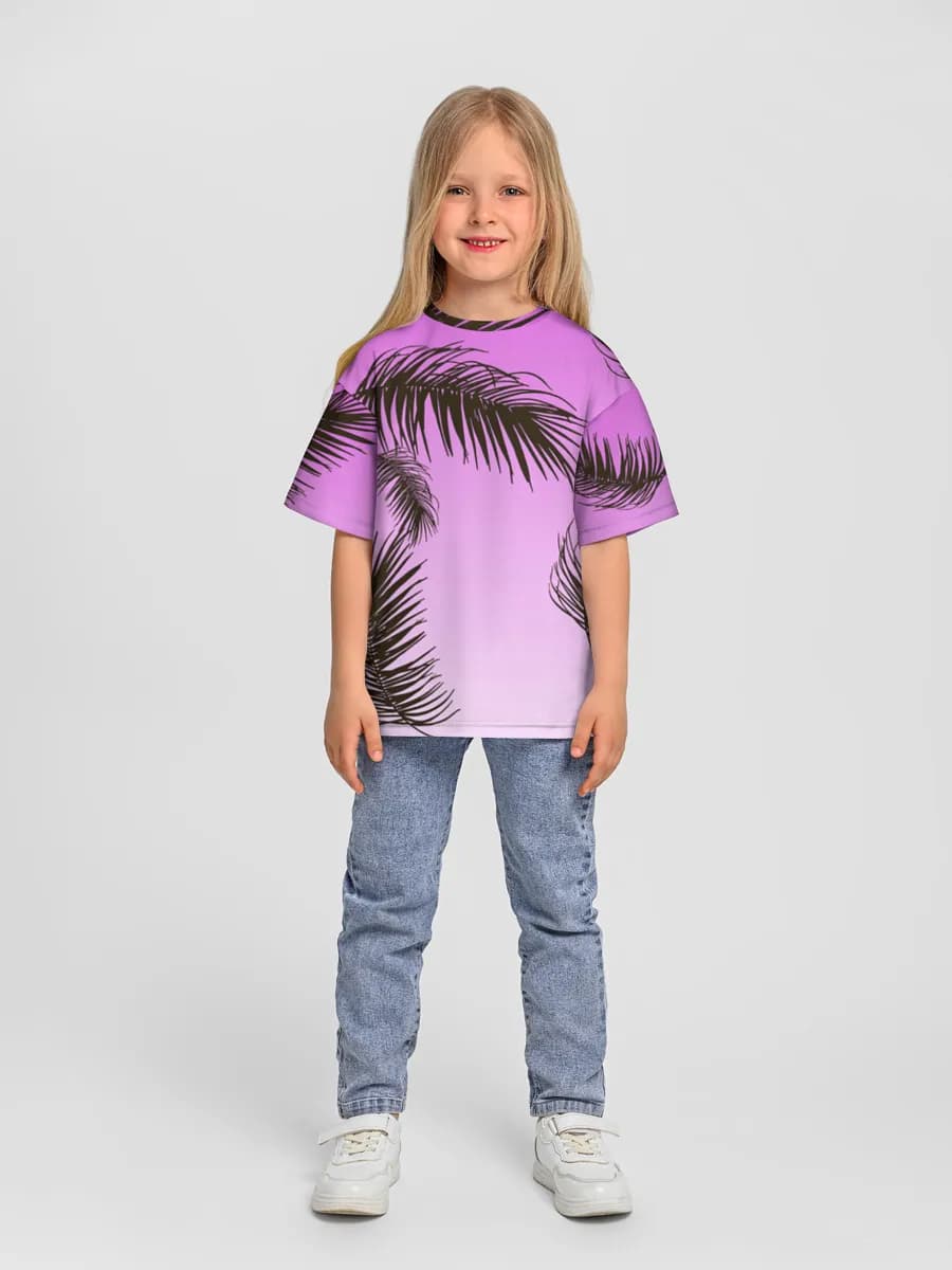 Pink Palm Leaves