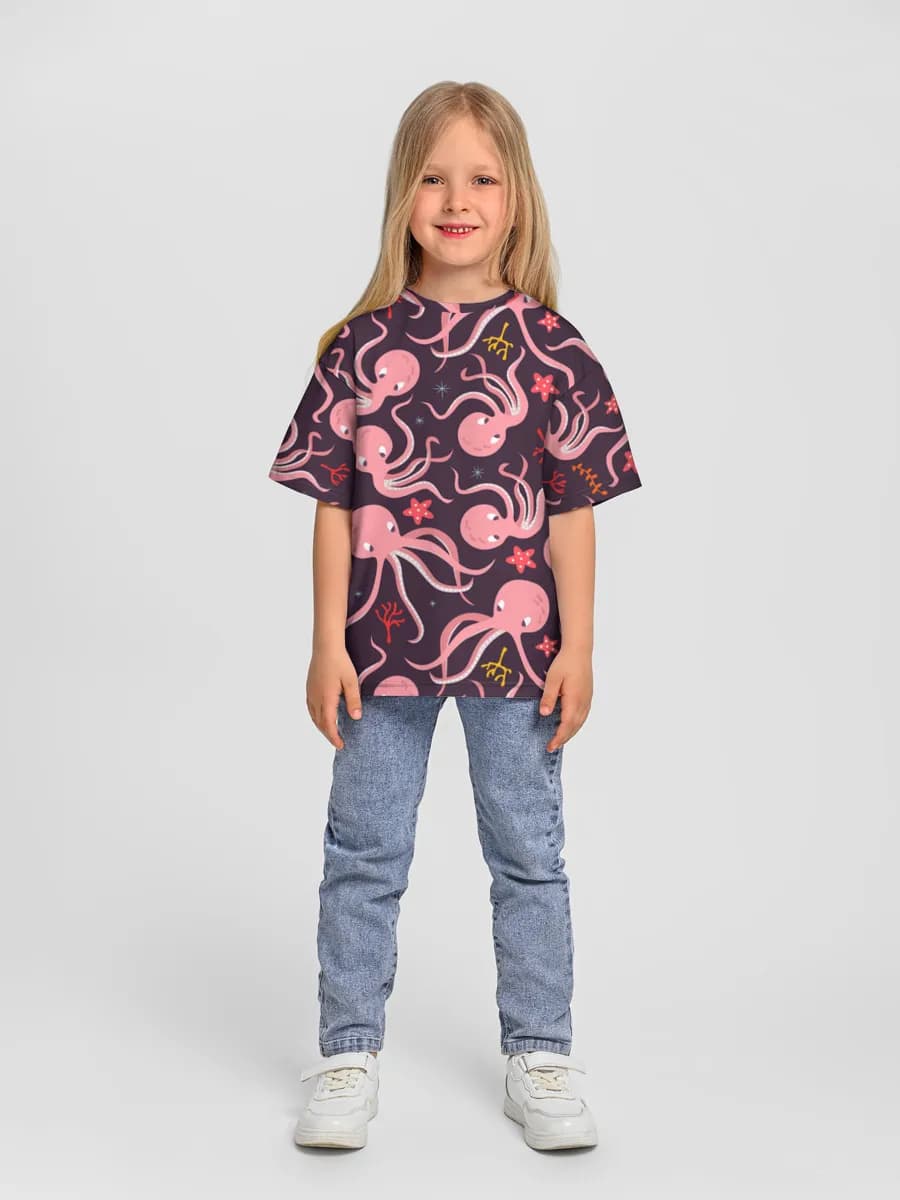 Cute Pink Octopus