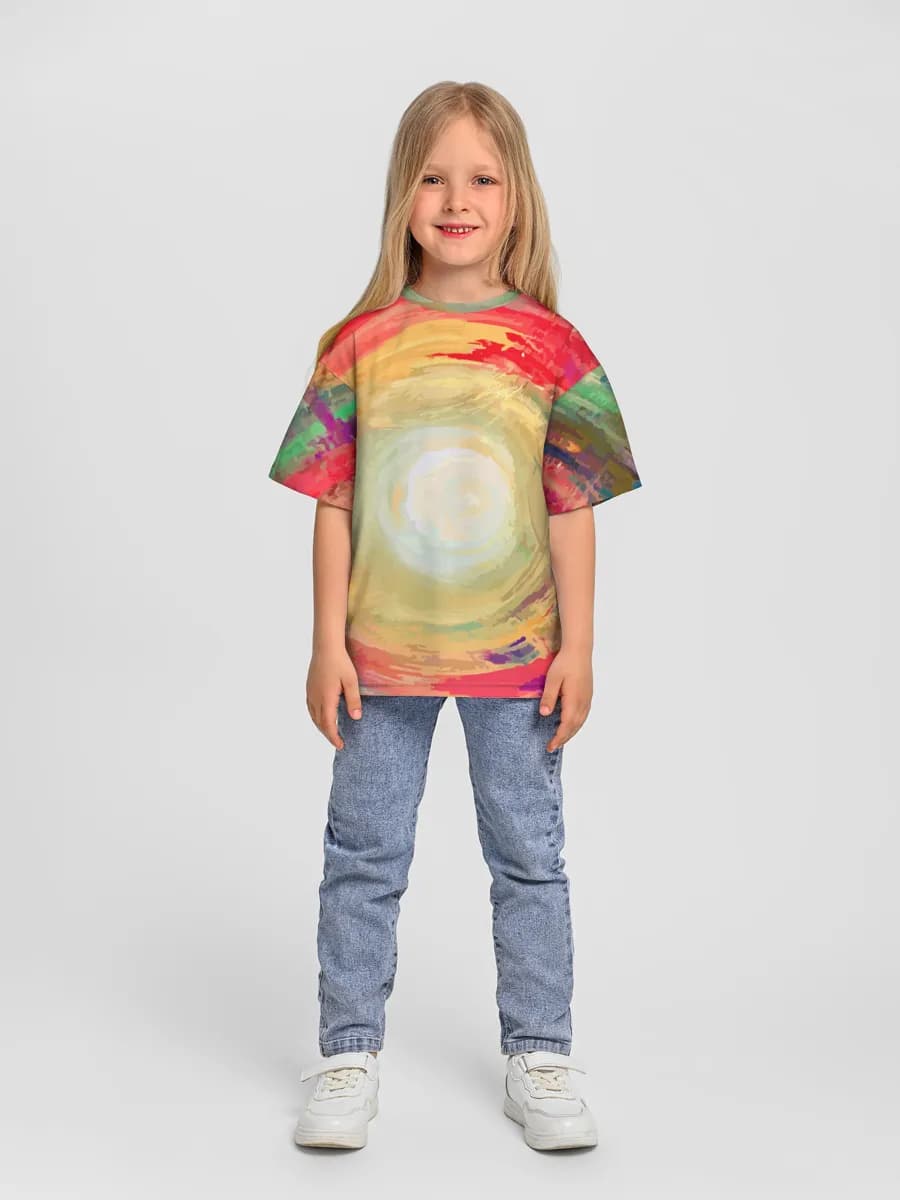 Rainbow Paint Swirl