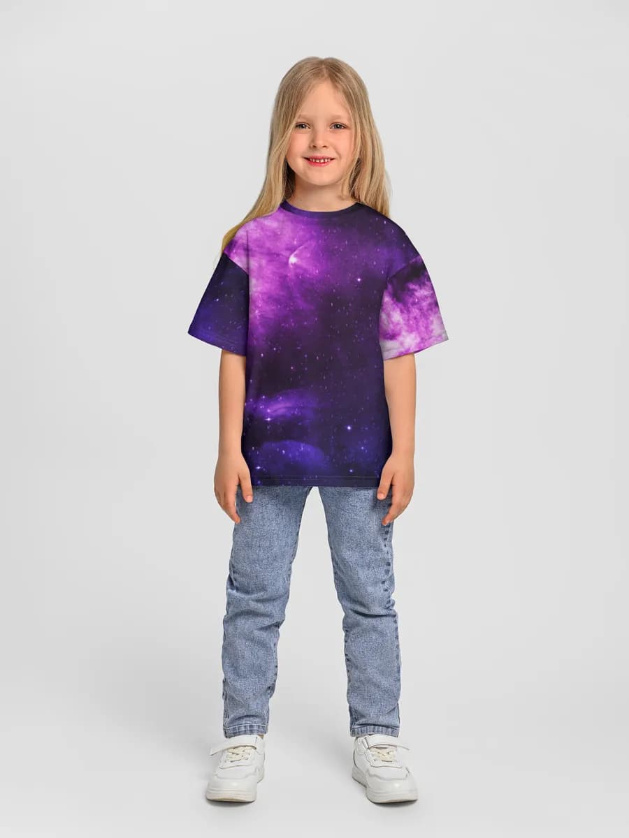 Purple Nebula Starfield