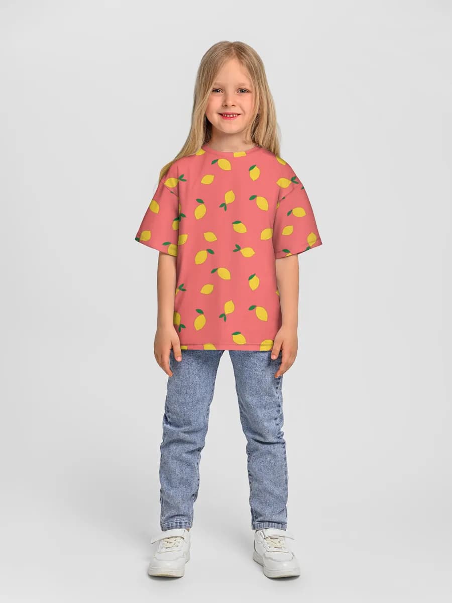 Cute Lemons On Coral