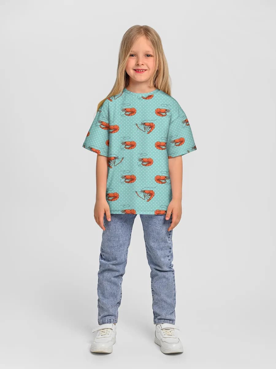 Shrimp Polka Dot Print