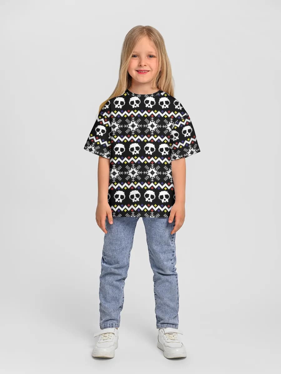 Goth Skull Holiday Sweater