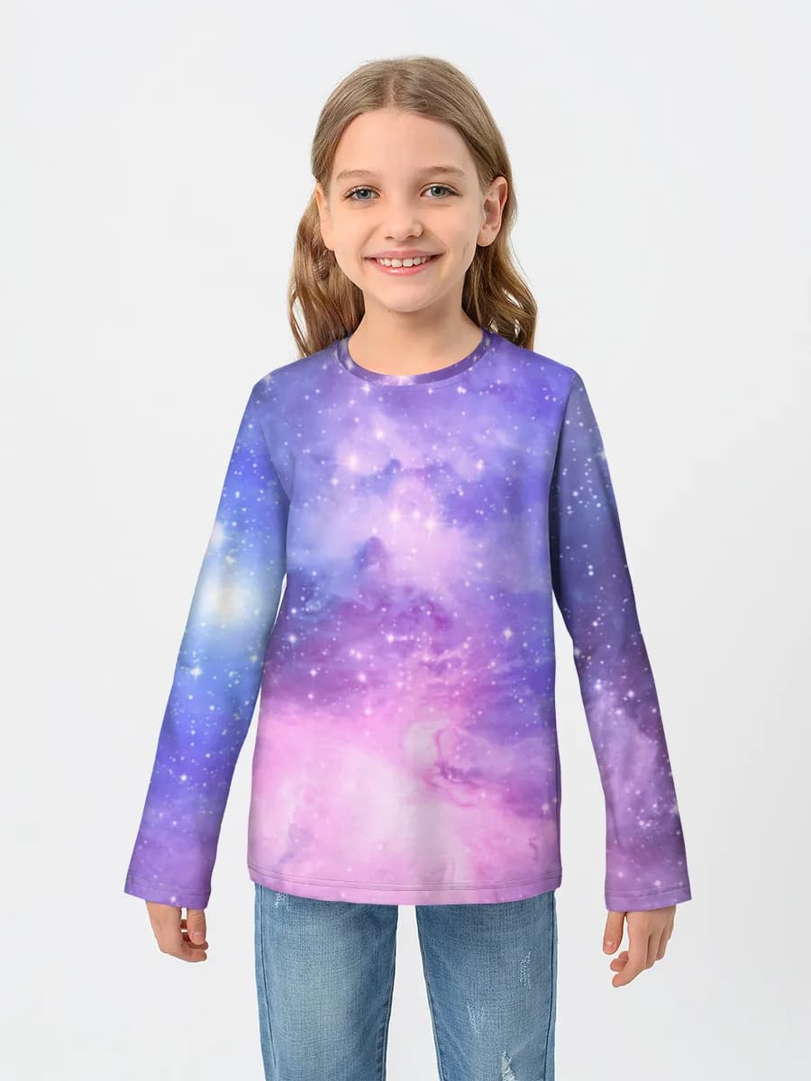Children's cotton long sleeve shirt