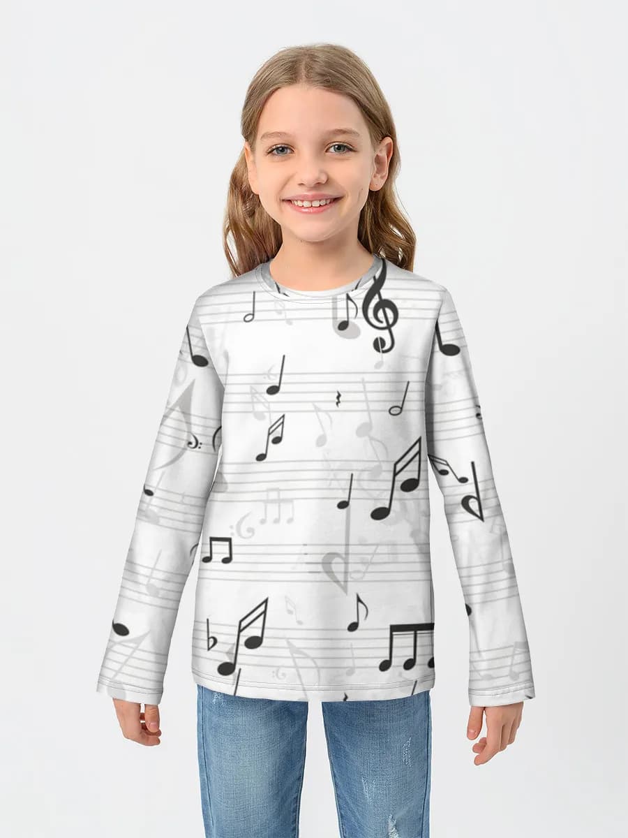 Children's cotton long sleeve shirt
