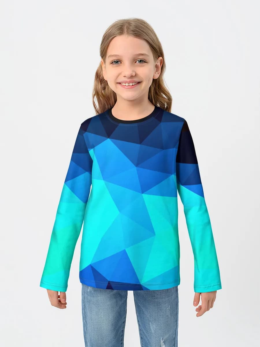 Children's cotton long sleeve shirt