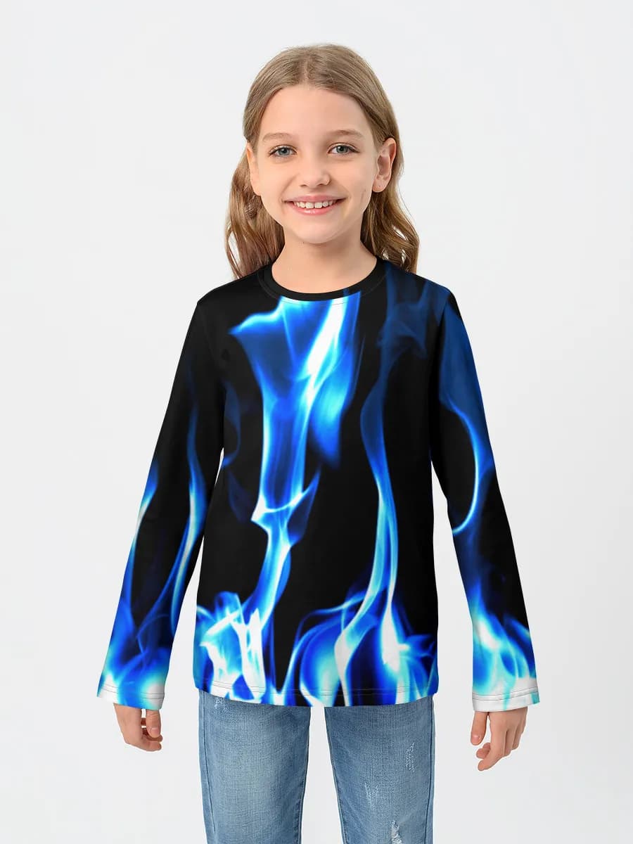 Electric Blue Flames