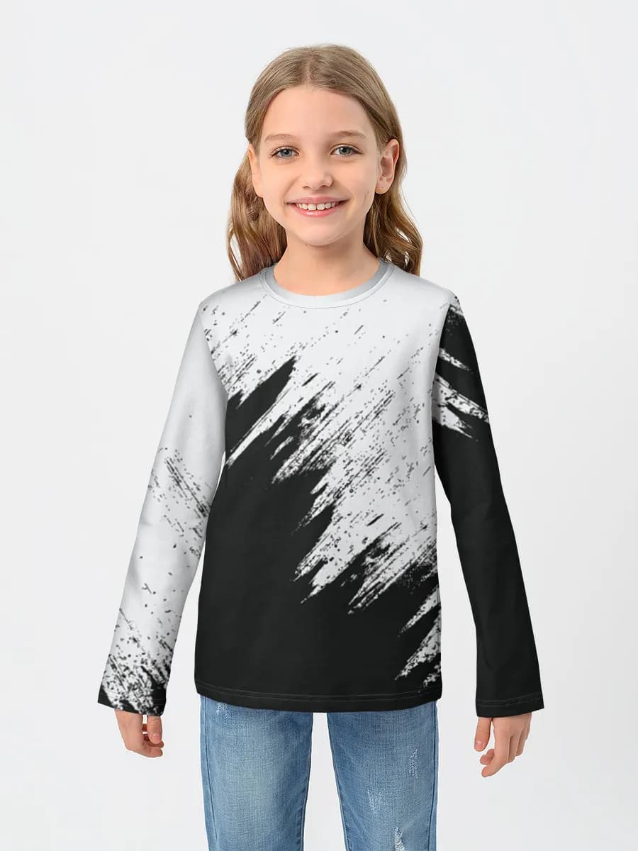 Children's cotton long sleeve shirt