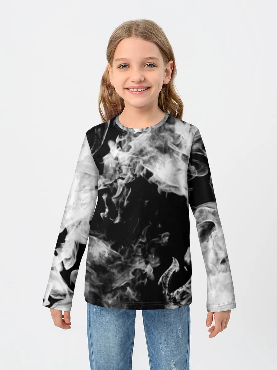 Children's cotton long sleeve shirt
