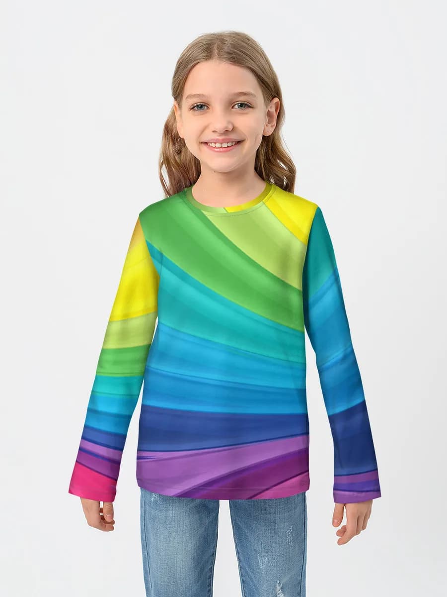 Children's cotton long sleeve shirt