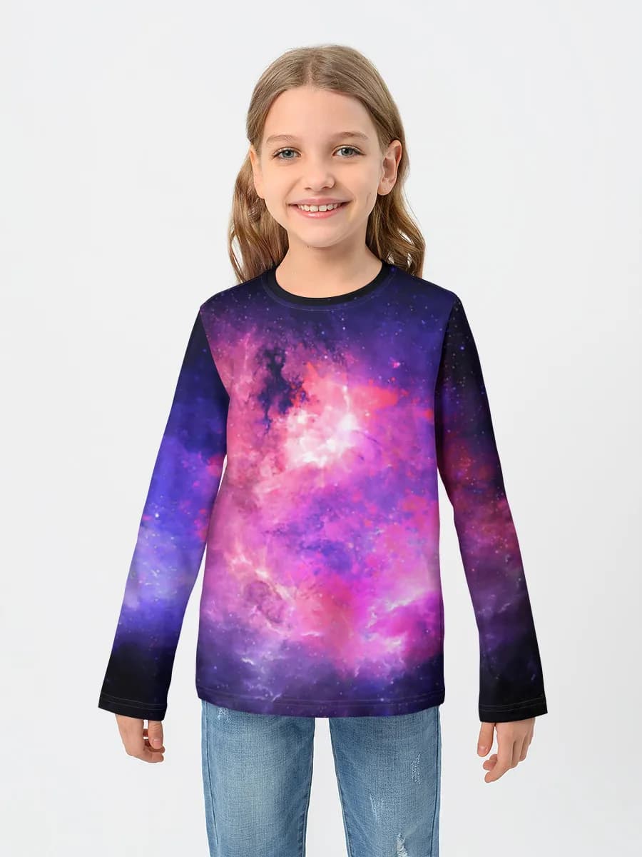 Children's cotton long sleeve shirt