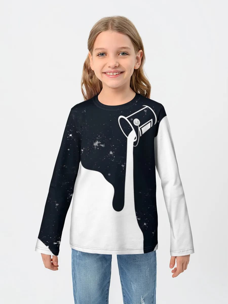 Children's cotton long sleeve shirt