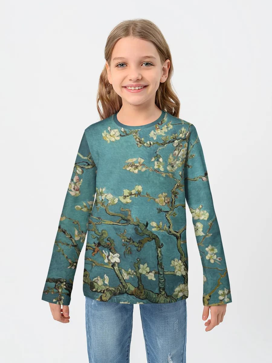 Blossoming Branches on Teal
