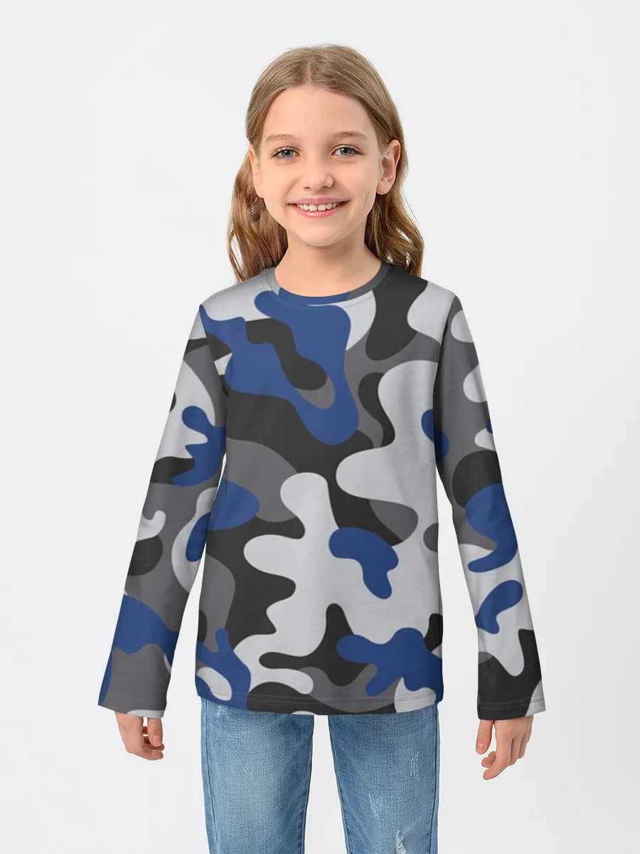 Children's cotton long sleeve shirt