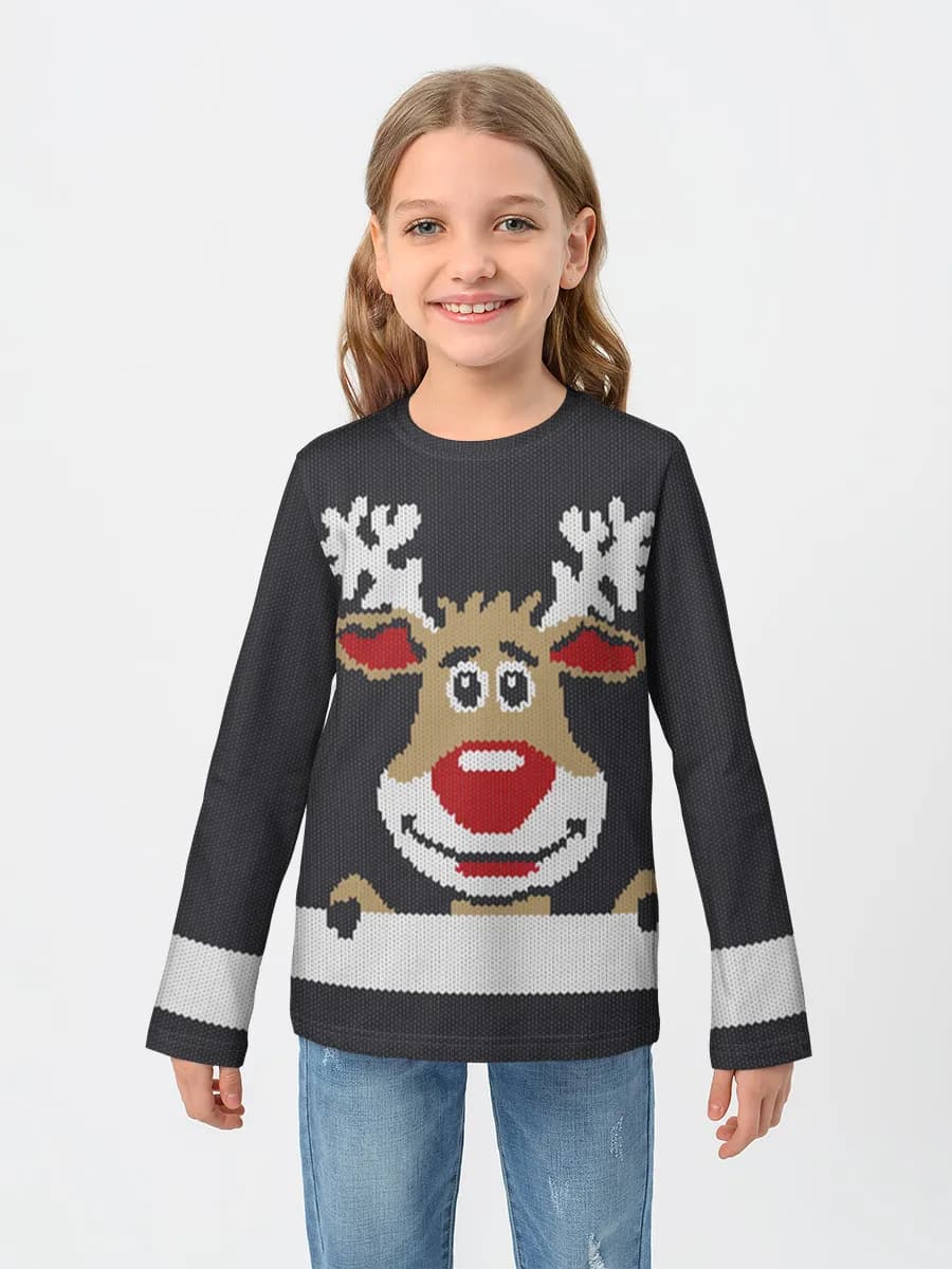 Children's cotton long sleeve shirt