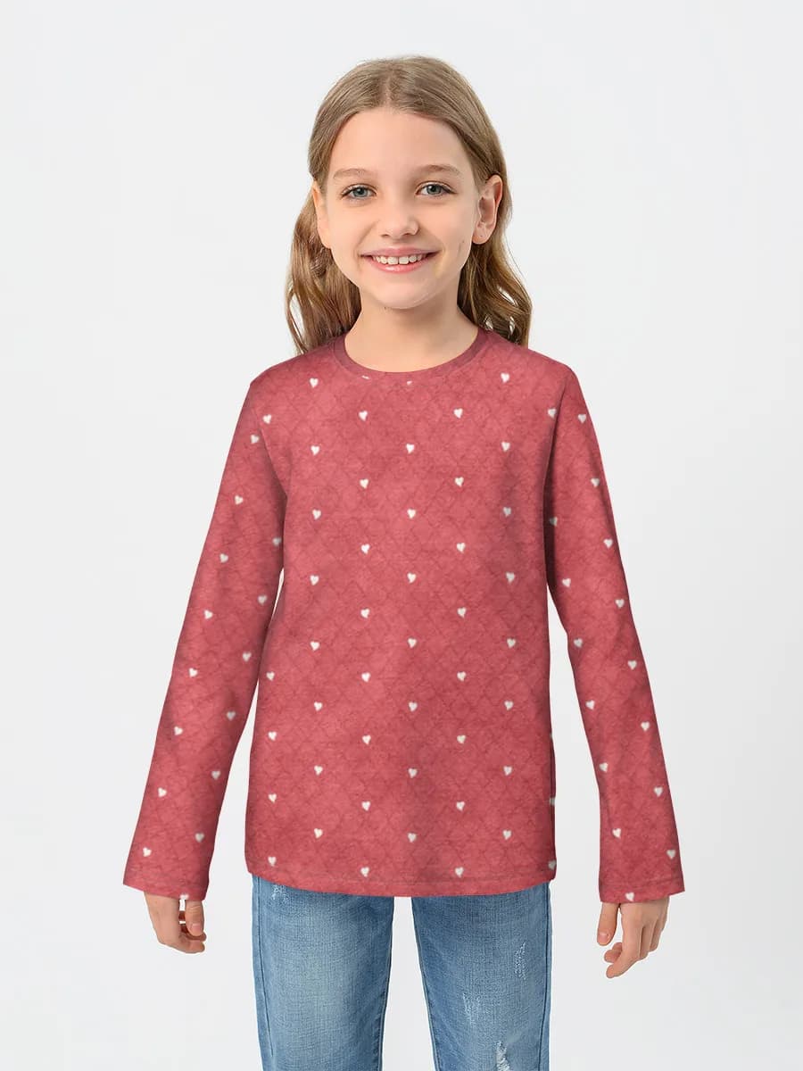 Children's cotton long sleeve shirt
