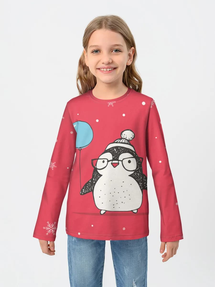 Children's cotton long sleeve shirt