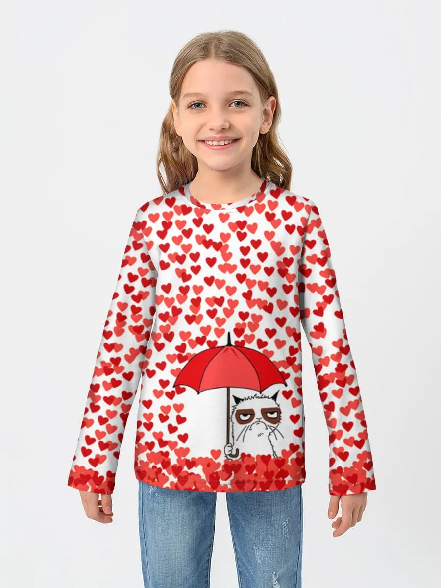 Grumpy Cat In Love Rain
