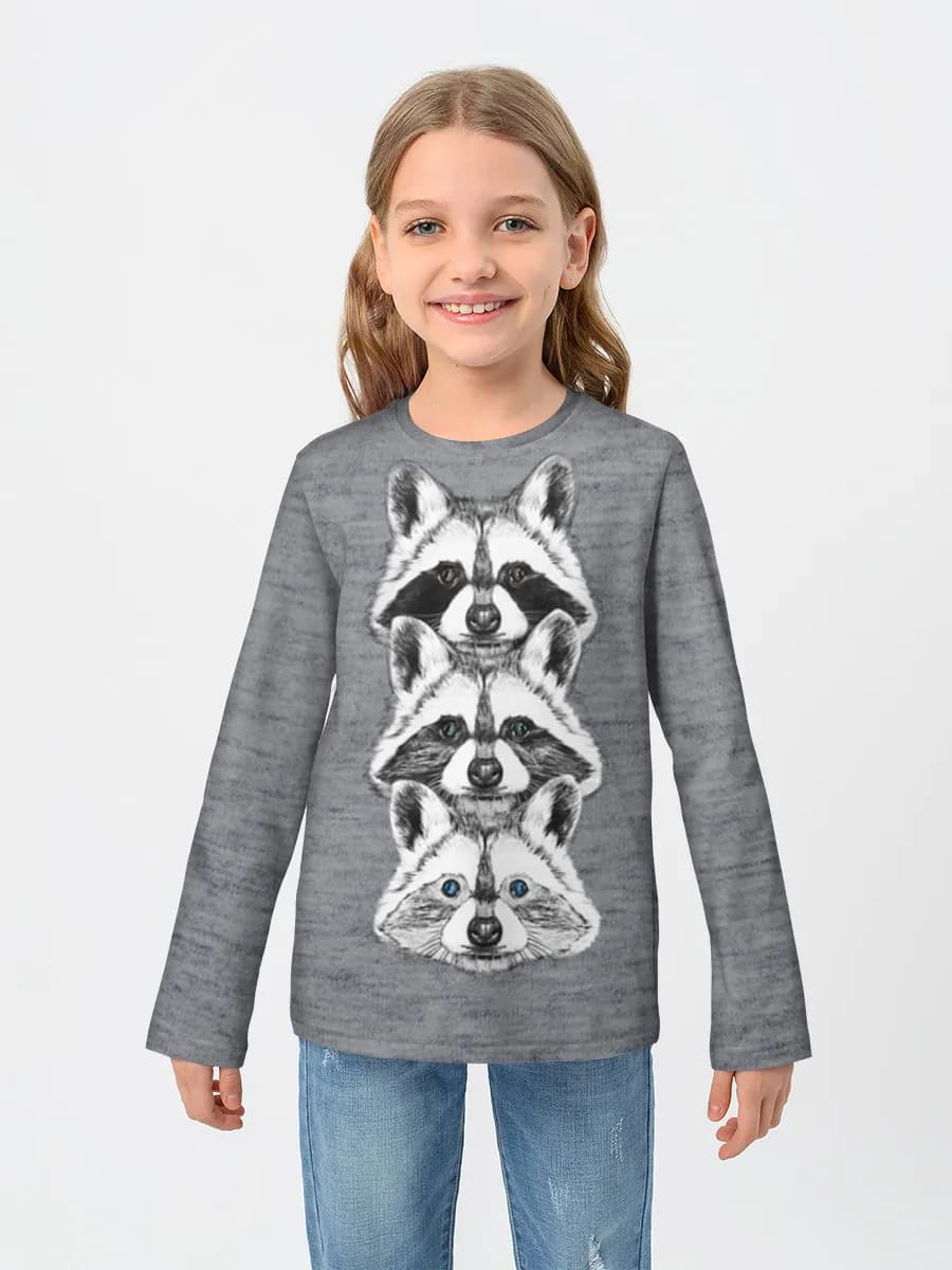 Children's cotton long sleeve shirt