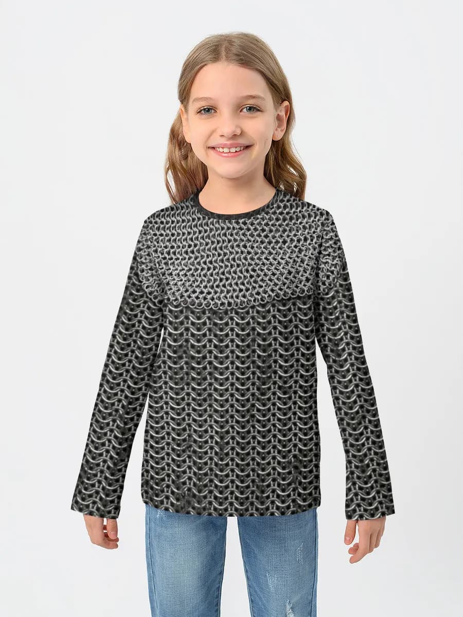 Children's cotton long sleeve shirt