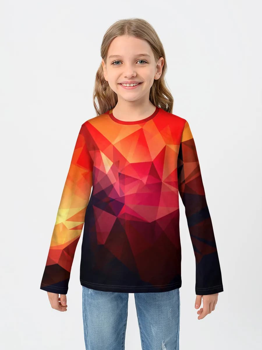 Children's cotton long sleeve shirt