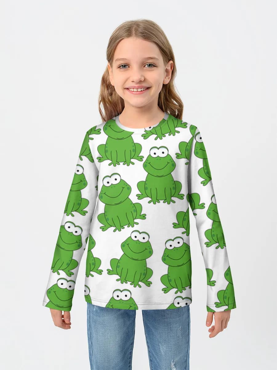 Children's cotton long sleeve shirt