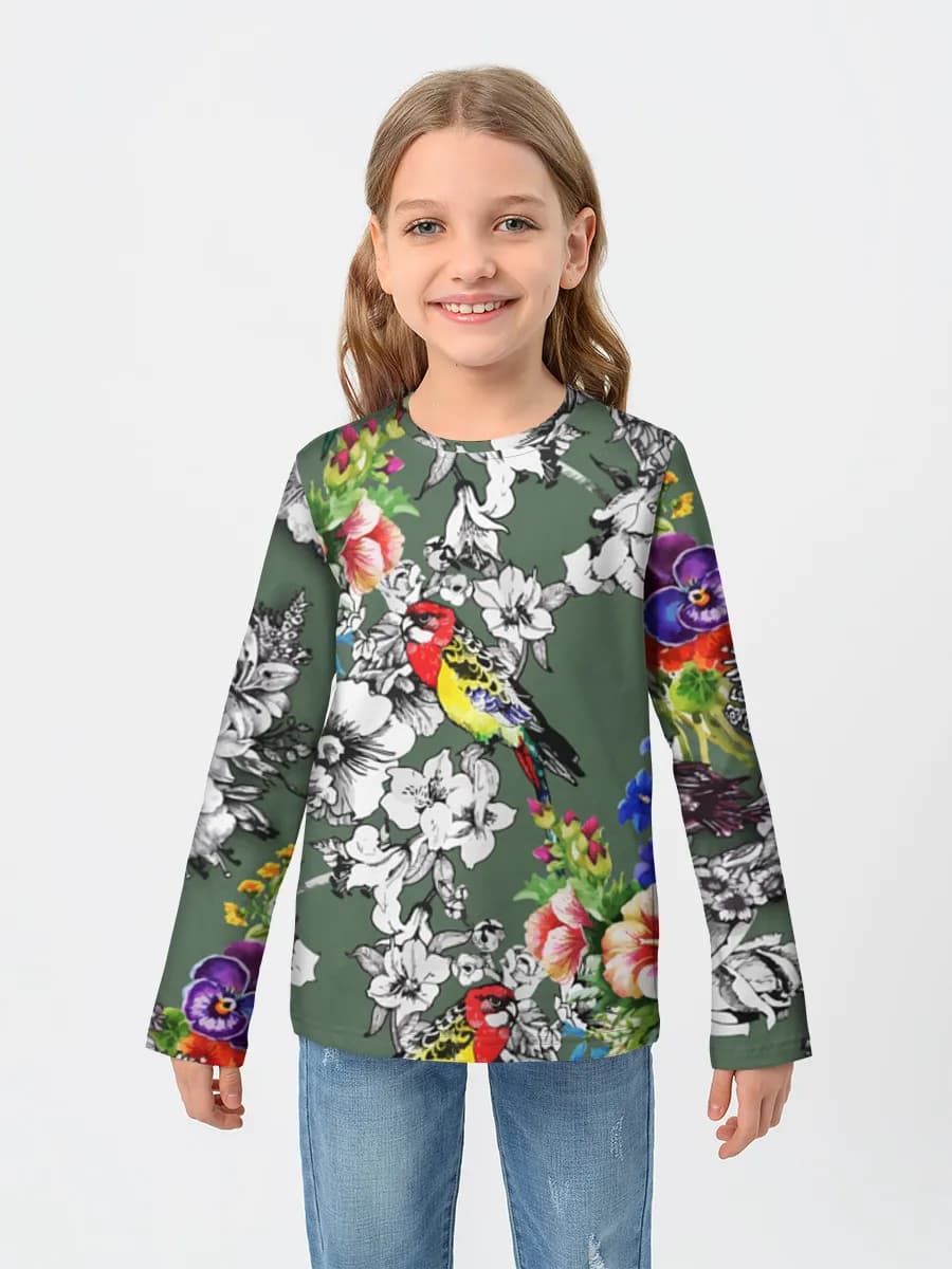Colorful Birds And Blooms