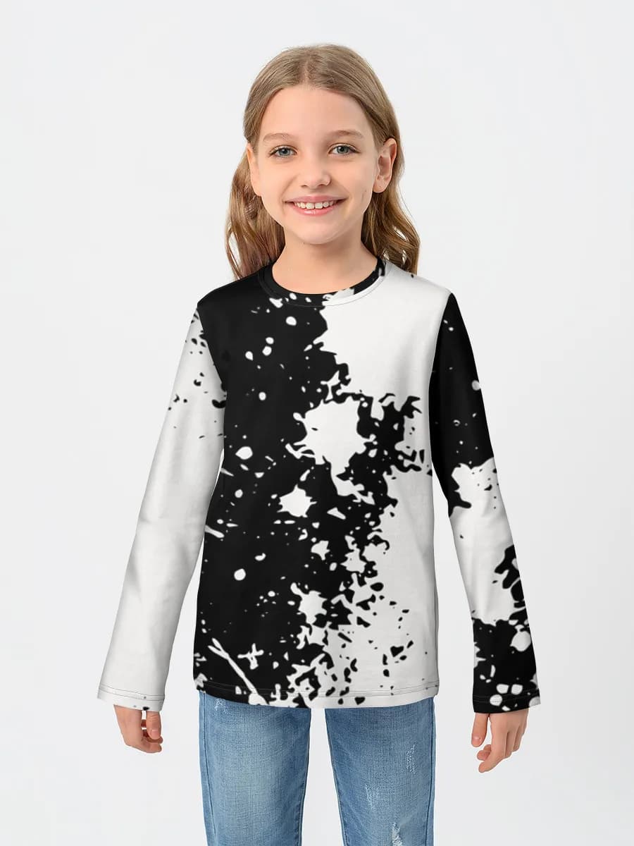 Children's cotton long sleeve shirt