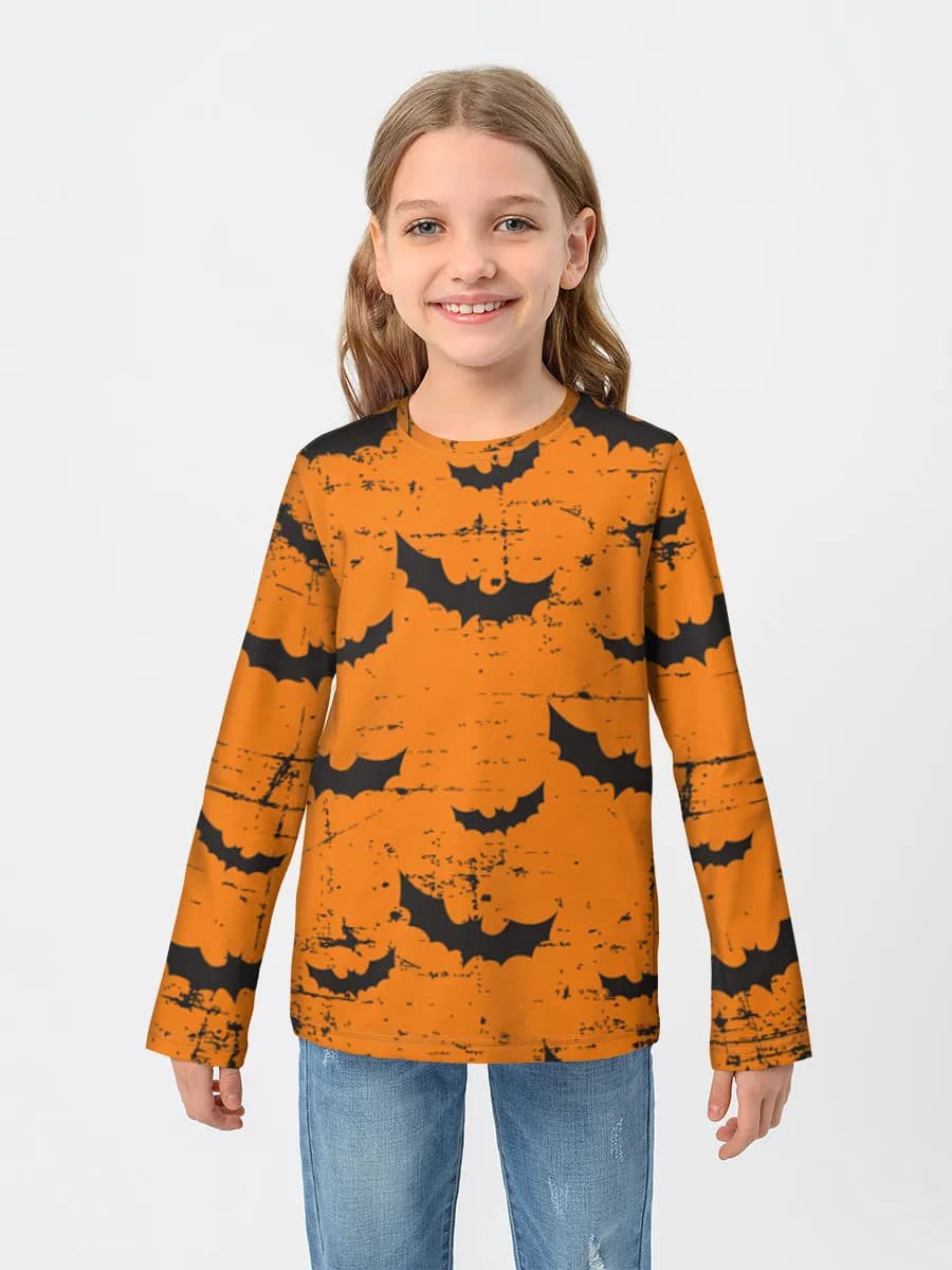 Children's cotton long sleeve shirt