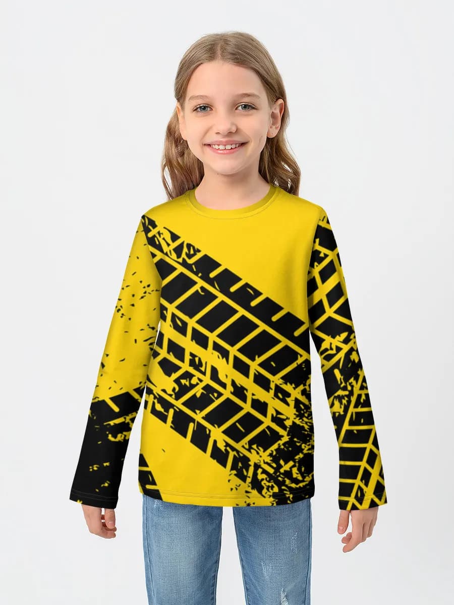Children's cotton long sleeve shirt