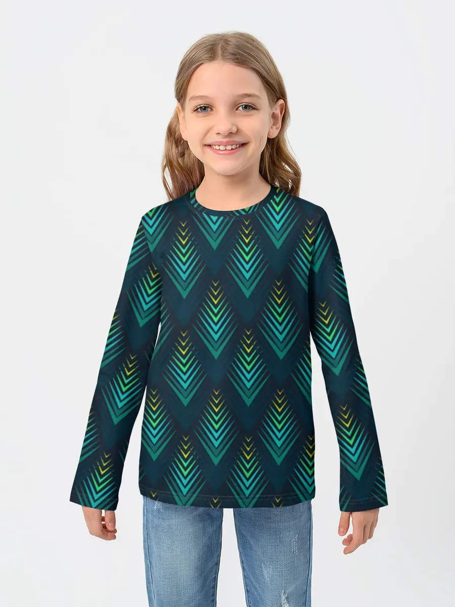 Children's cotton long sleeve shirt
