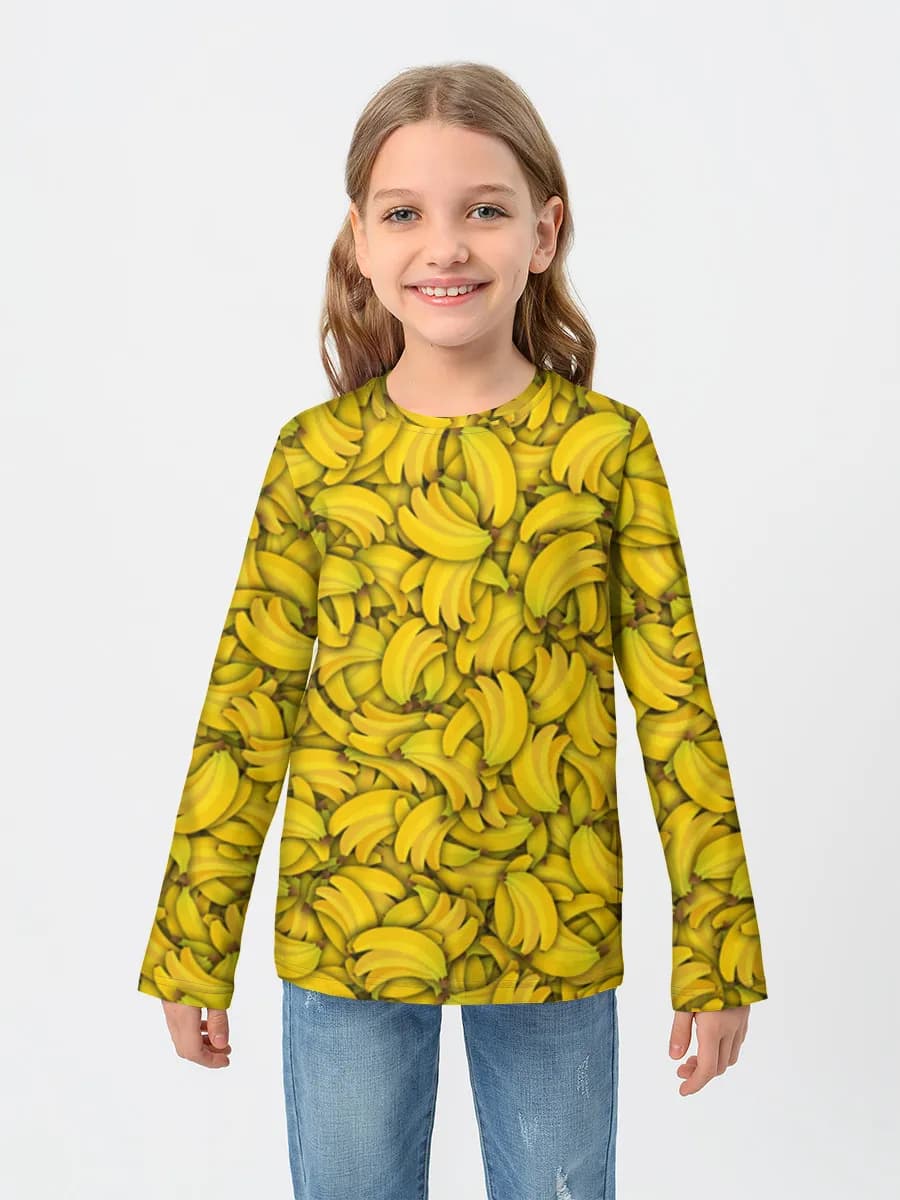 Children's cotton long sleeve shirt